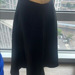Banana Republic Black and Blue Asymmetrical A-Line Skirt